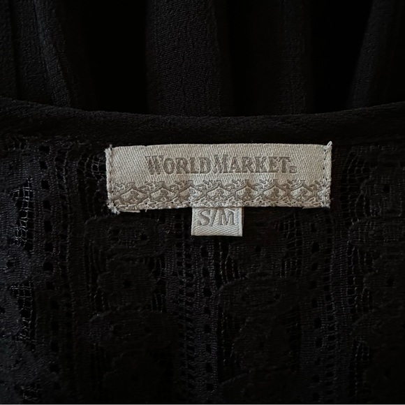 World Market Sheer Lace Ruffle Swim Coverup - Picture 9 of 10